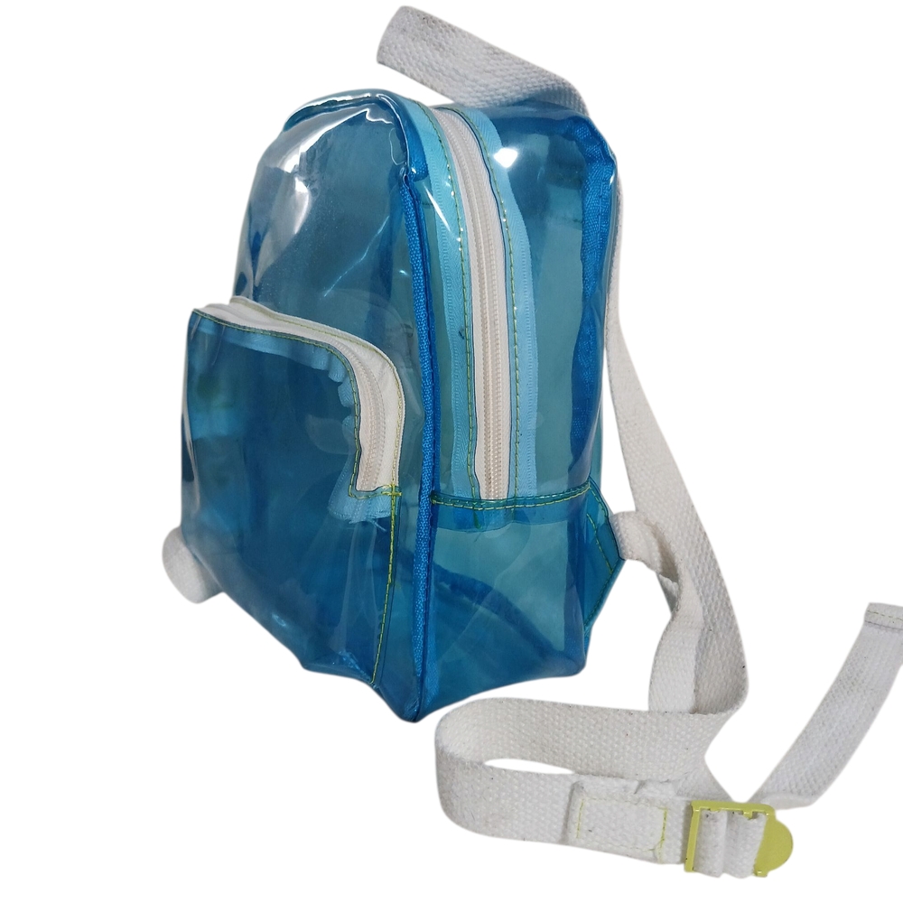 Blue Transparent Mini Backpack - Picture 2 of 4